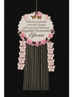 Hoşgeldin Bebeğim Kapı Süsü ve 10 Adet Magnet