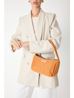 Powerspeed Kadın Turuncu Önü Yazılı Baget El ve Omuz Çantası