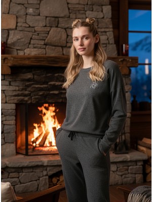 Blackspade Kadın Pijama Takımı 51939 - Antrasit