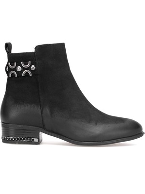 Venüs 2152712K Kadın Hakiki Deri Klasik Bot Siyah