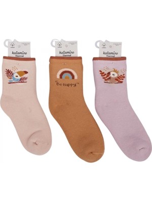 Katamino Yunela Kız Havlu Soket Çorap 250257 Asorti