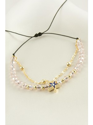 Deniz Yıldızı Kristal Zincirli Bileklik