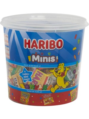 Haribo Dilekstores Minis Ahududu Aromalı 100 Adet 10 G Mini Şekerleme Çeşidi