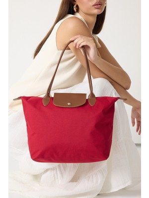 Powerspeed Kadın Bordo Orta Boy Askılı El ve Omuz Çantası