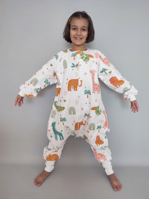 Pamuk Pazen Uyku Tulumu %100 Pamuk Çift Kat Pazen 20-24 Derece 1 Tog 0-8 Yaş