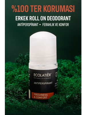 Erkek Deodorant ve Roll On Ferahlık Ve Konfor, Terleme Önleyici Erkek Roll On, 50 ml