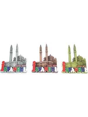 Metal Istanbul Temalı  Yöresel Magnet 2ALK80 ( Lisinya )