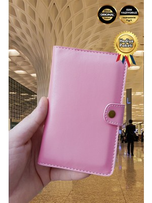 Vardo [ Isim Yazıyoruz ] Esther Tasarım Kartvizitlikli Ruhsat Kılıfı & Cüzdan & Pasaport Kılıfı Unisex