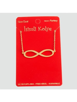 Resveq Sonsuzluk Uçlu Kolye-Sarı