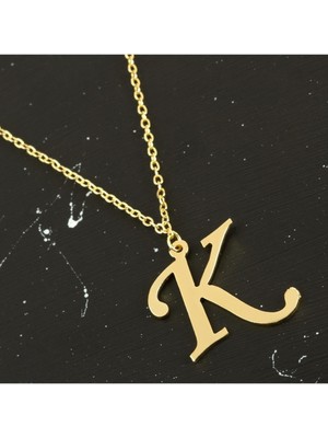 Resveq Prinç Harfli Kolye-K