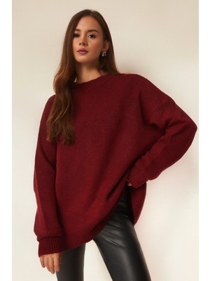 Sakal Ip Simit Yaka Uçlar Fitilli Triko Kazak