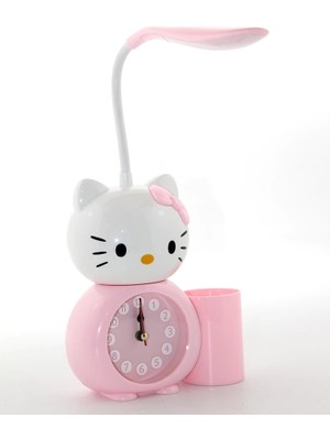 Hello Kitty Masa Lambası Saat ve Kalemlik ALK2584 ( Lisinya )