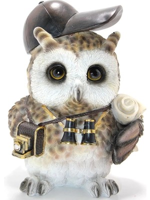 Steampunk Polyester Baykuş Figürü ALK2466 ( Lisinya )