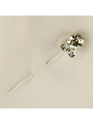 Resveq Taşlı Eşarp Iğnesi-Gümüş Rengi