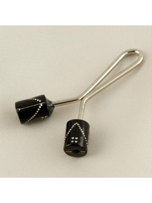 Resveq Silindir Klipsi Firkete-Siyah