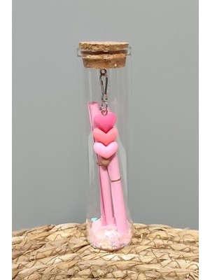 Resveq Kalp Dilek Şişesi 1 Adet Büyük-Pembe