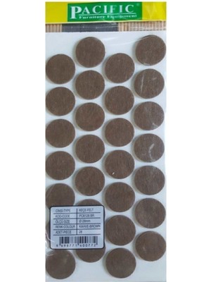 28 mm 28 Adet Yapışkanlı Mobilya Keçesi