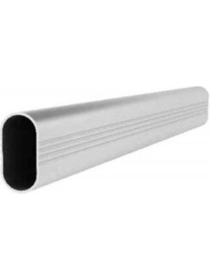 Askı Borusu Oval Alüminyum 100 cm Dolap Içi Düzenleyiciler Gri