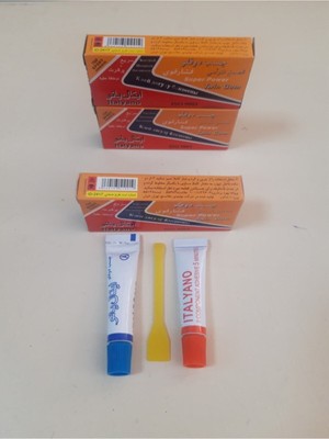 Ikiz Tüp Epoksi Plastik Çelik Yapıştırıcı -Iran Arap Yapıştırıcı-Çift Karışım-3 Adet Hızlı Yapıştırı