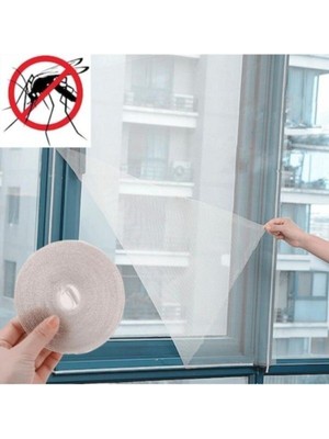 Sineklik Tül Cırtlı 75CMX125CM Cırt Bantlı(4m.) Yıkanabilir Beyaz Pencere Sineklik 70 x 125 Yapışkan