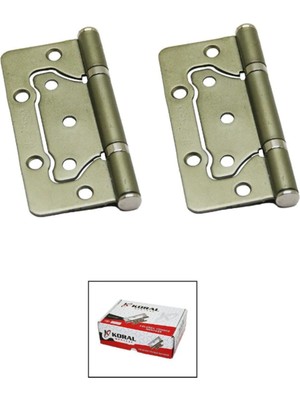 Yönsüz Kelebek Menteşe 10CM Saten (2 Adet) 2 Yıl Saten