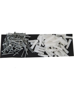 4X40 Sunta Vidası (100 Adet) 7mm Beyaz Plastik Dübel (50 Adet)-Vida ve Dübel Vida Tr