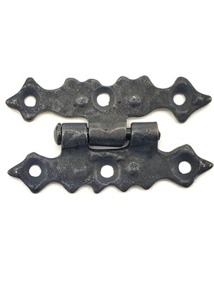 Antika Tarz Dekoratif Pirinç Yıldız Menteşe - 63X36 Mm, Oksit - Lisinya