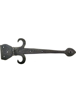 Antika Tarz Dekoratif Pirinç Kuyruklu Çanak Menteşe - 137X390 Mm, Oksit - Lisinya