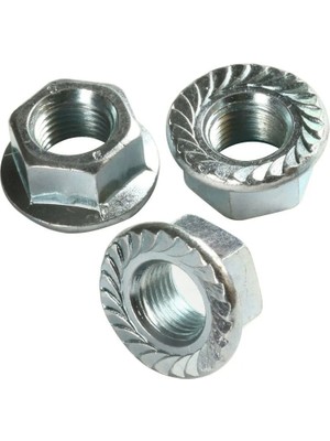 Altıköşe Flanşlı Somun M10 - 100 Adet - Lisinya