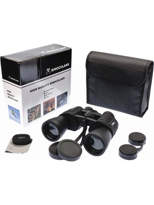 7X50 – Geniş Ön Mercekli Profesyonel El Dürbünü – 1000M/56M – Siyah V3 - Lisinya