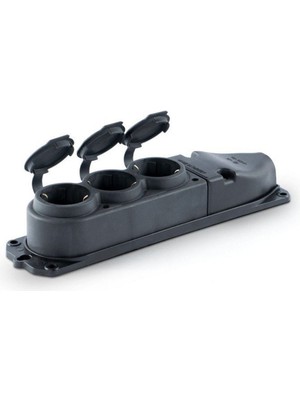 1X16A Kauçuk Üçlü Grup Priz