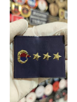 J. Asayiş Yelek Için Albay Lacivert 3D Tpu Minyatür Rütbesi, Yeni Tip Cırtlı, Standart Ölçü,