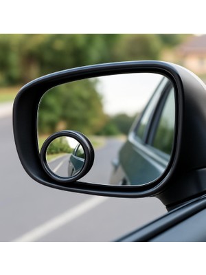 Araç Kör Nokta Aynası 2 Li - 360° Dönebilen Spot Mirror, Dikiz Ayna Yardımcısı