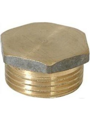 Sarı Pirinç Kör Tapa Dişi 1/2" Inç Tesisat Malzemeleri