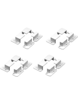 Sineklik Bağlama Papucu Sineklik Sabitleme 17 mm x 25 mm Sineklik Profilleri Için 4 Adet 17 x 24 Pla