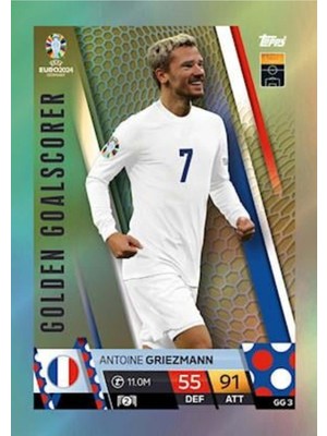Match Attax Euro 2024 Futbol Kartları Golden Goalscorer Antoine Griezmann GG03