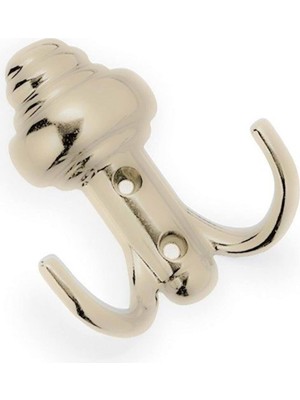 Saten Metal Vestiyer Askısı Sarıklı 2 Adet Metal