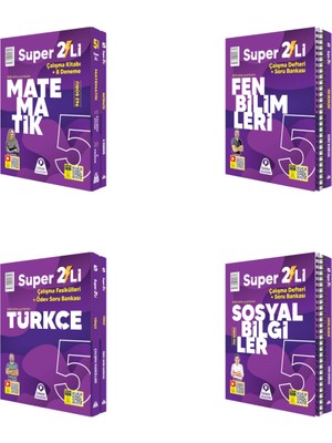 Örnek Akademi 5. Sınıf Süper Ikili Tüm Dersler Seti 4 Kitap Örnek