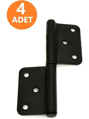 4 Adet Cerman Çelik Yönsüz Menteşe Siyah Kapı Menteşesi 12 cm Kapı Menteşesi Çelik
