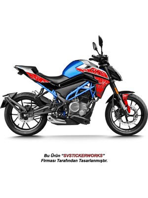 Cfmoto 250NK Orta Tattoo Desen (Dövme) Sticker Set Sağ ve Sol (Yeni Kasa Uyumlu)