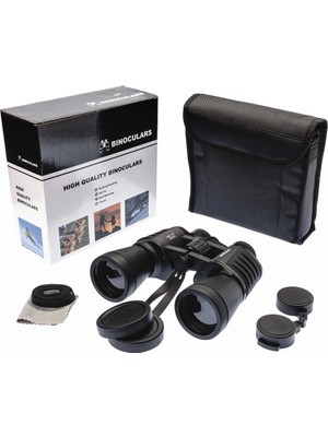 7X50 – Geniş Ön Mercekli Profesyonel El Dürbünü – 1000M/56M – Siyah V2 - Lisinya