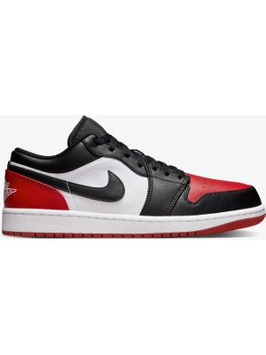 Nike Jordan Air 1 Low Erkek Siyah - Kırmızı Spor Ayakkabı 553558