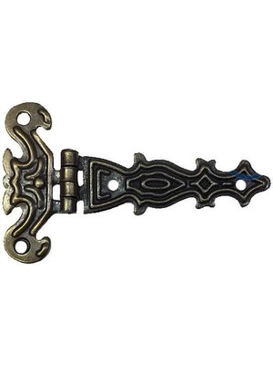 Dekoratif, Sac Tek Kuyruklu Menteşe - 40X68 Mm, Küçük, Antik, 1 Adet - Lisinya