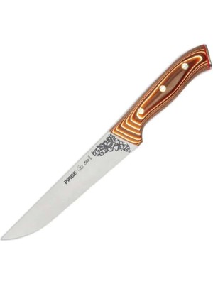 32103 Elite Kurban, Kasap Bıçağı 19 cm - Kahverengi Perçinli Kompozit Sap - Lisinya