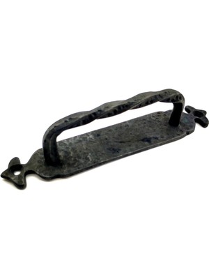 Antika Tarz Dekoratif Pirinç Burgulu Çekme Kol - 205X33 Mm, Oksit - Lisinya