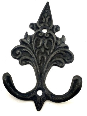 Antika Tarz Dekoratif Pirinç Çam Figürlü Askı - 98X57 Mm, Oksit - Lisinya