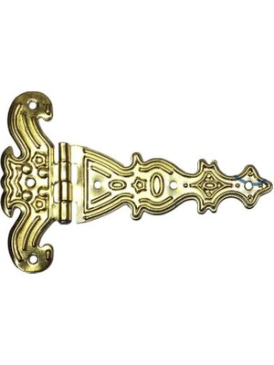 Dekoratif, Sac Tek Kuyruklu Menteşe - 69X102 Mm, Büyük, Sarı, 100 Adet - Lisinya