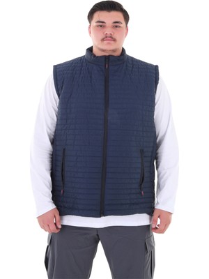 Erkek Büyük Beden 120 KILO-158 Kilo Arası Için Uygun Dik Yaka Mevsimlik  Kapitone Yelek