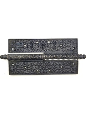 Antika Tarz Dekoratif Pirinç Lüks Okka Menteşe - 20CM, Oksit - Lisinya