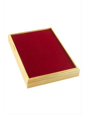 Resveq Ahşap Anfora Kumaş Piercing Küpelik 18X24 Cm-Gri